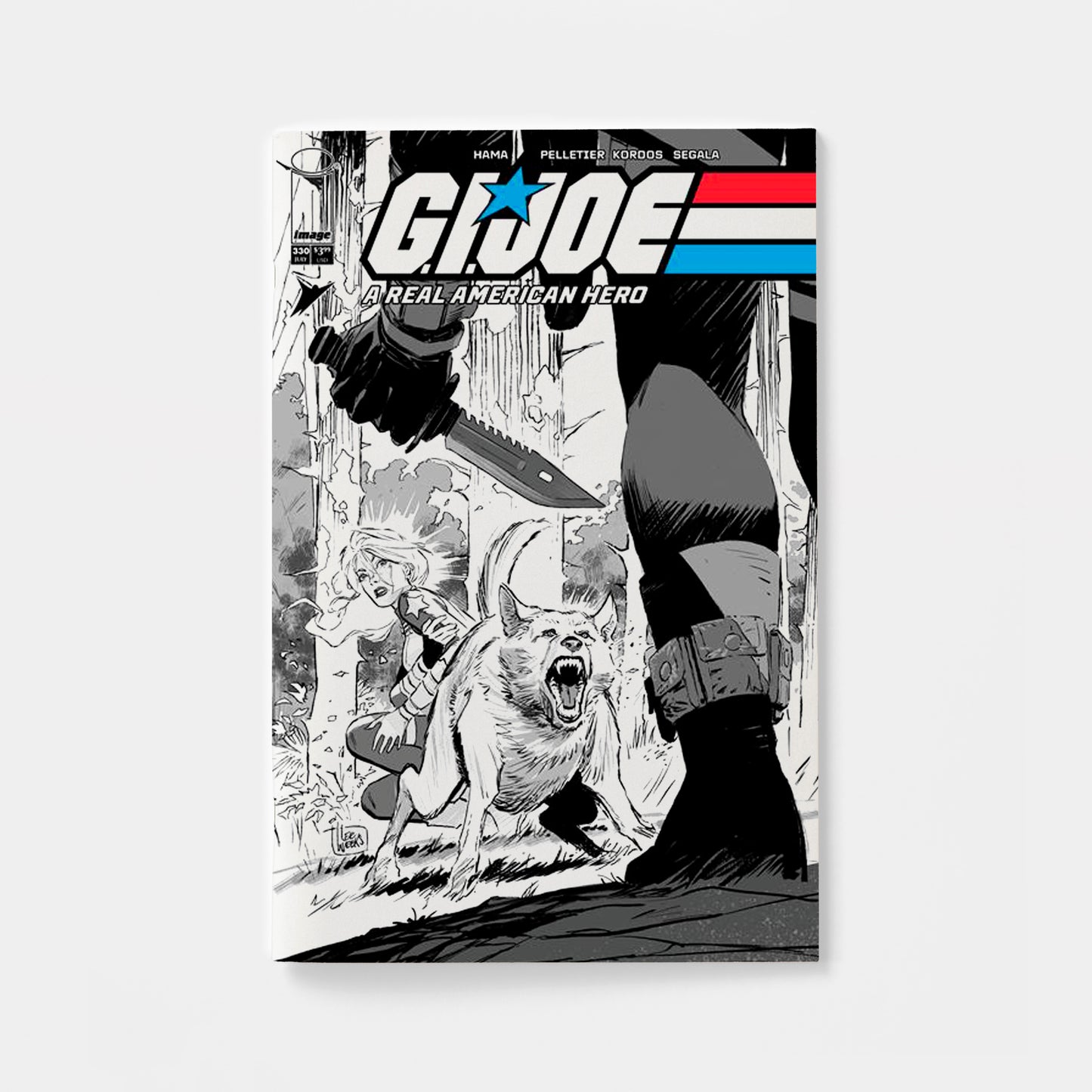 GI JOE A REAL AMERICAN HERO #330 CVR B LEE WEEKS B&W VAR