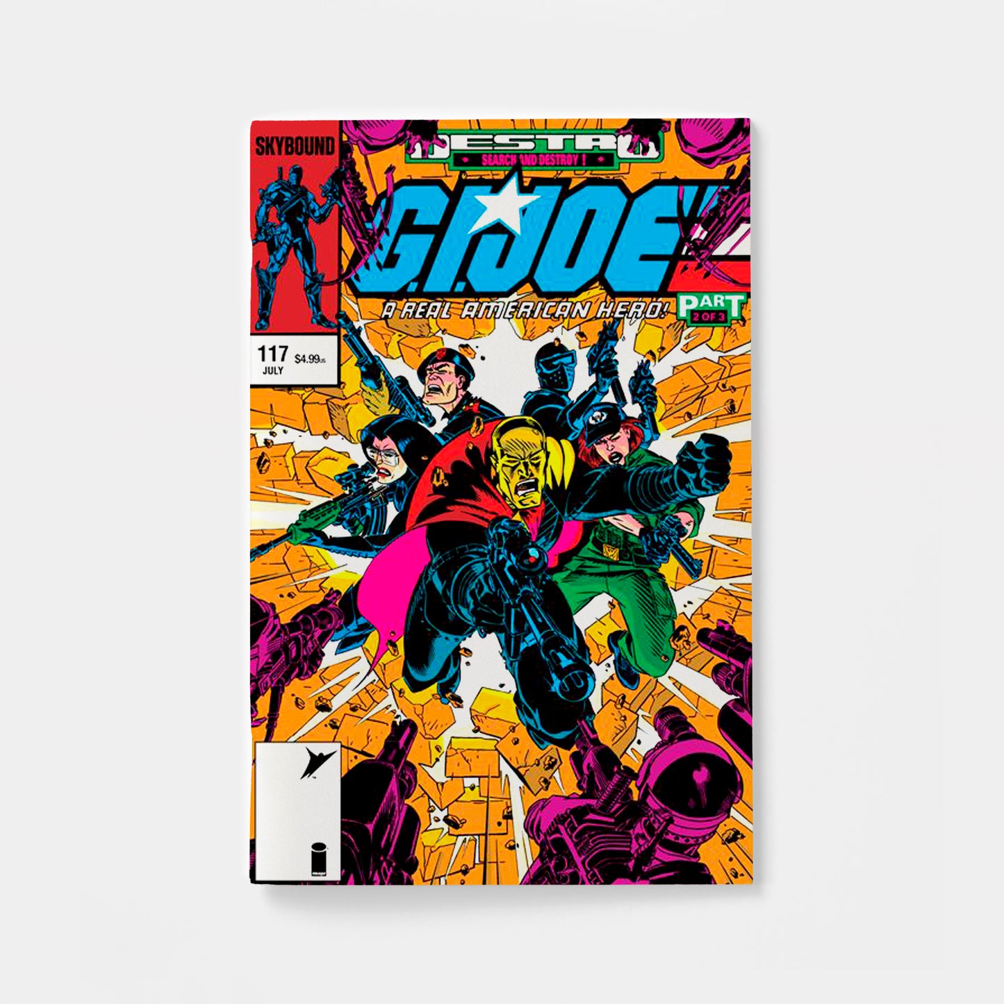 GI JOE A REAL AMERICAN HERO #117 HAMA FILES EDITION CVR C MICHAEL GOLDEN FOIL VAR
