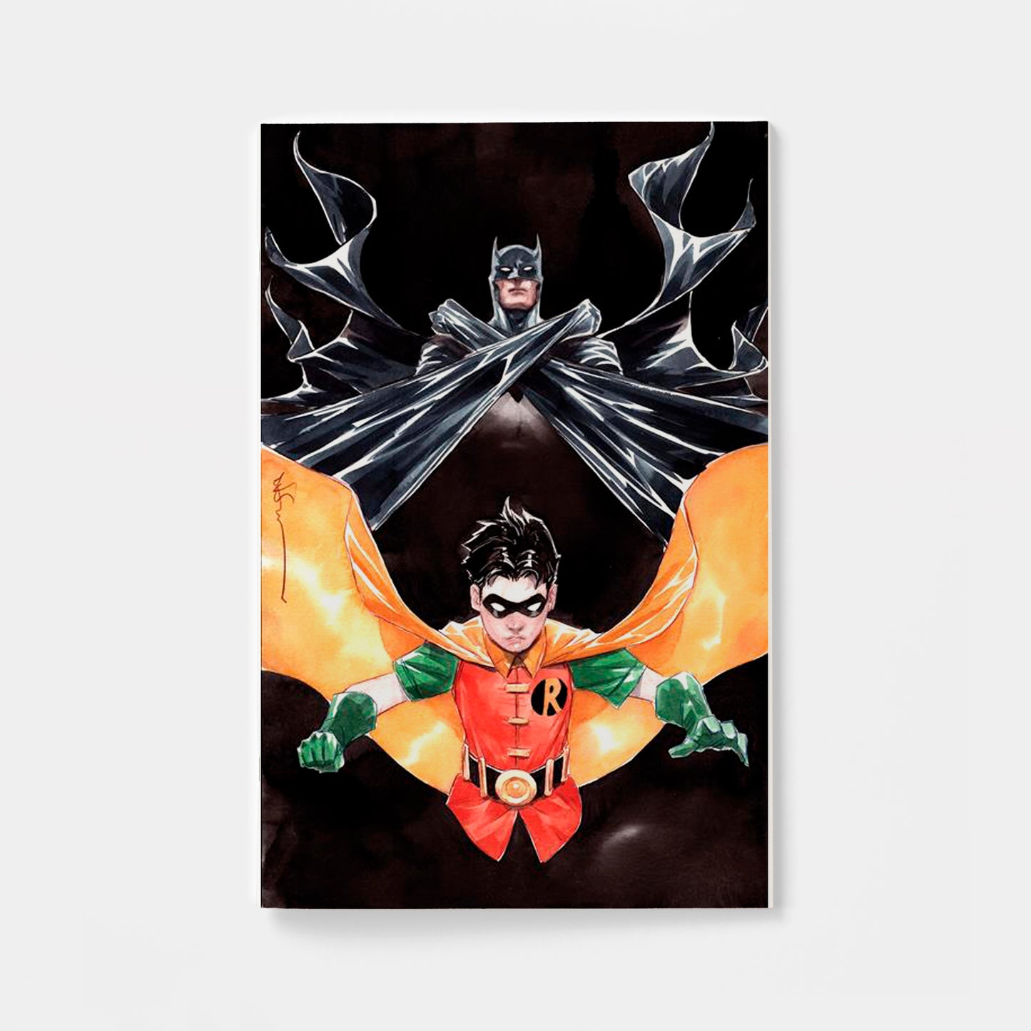 BATMAN & ROBIN YEAR ONE DYNAMIC DUOS #1 (OF 12) CVR C DUSTIN NGUYEN CARD STOCK VAR