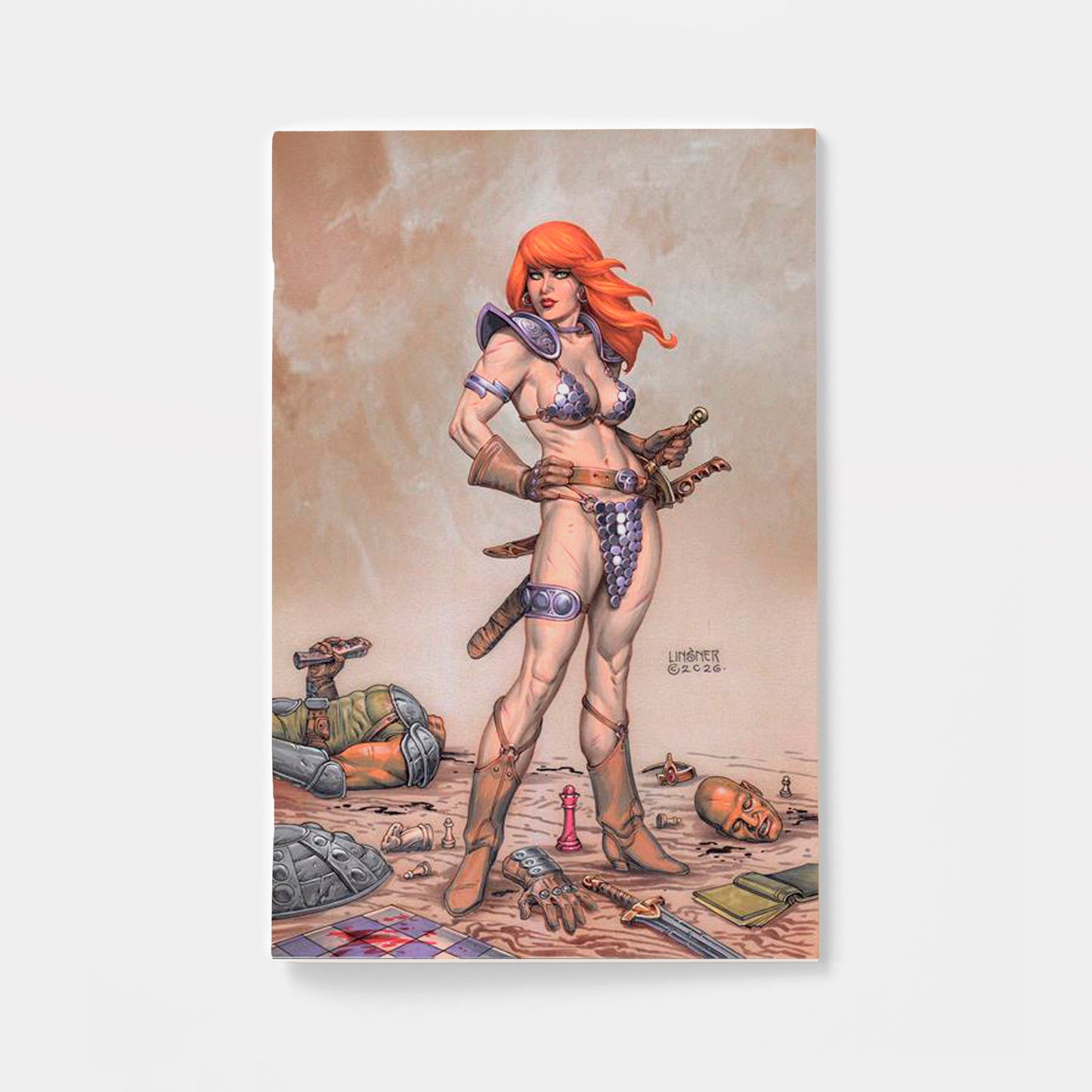RED SONJA SHE DEVIL WITH A SWORD #4 CVR G JOSEPH MICHAEL LINSNER LTD VIRGIN VAR