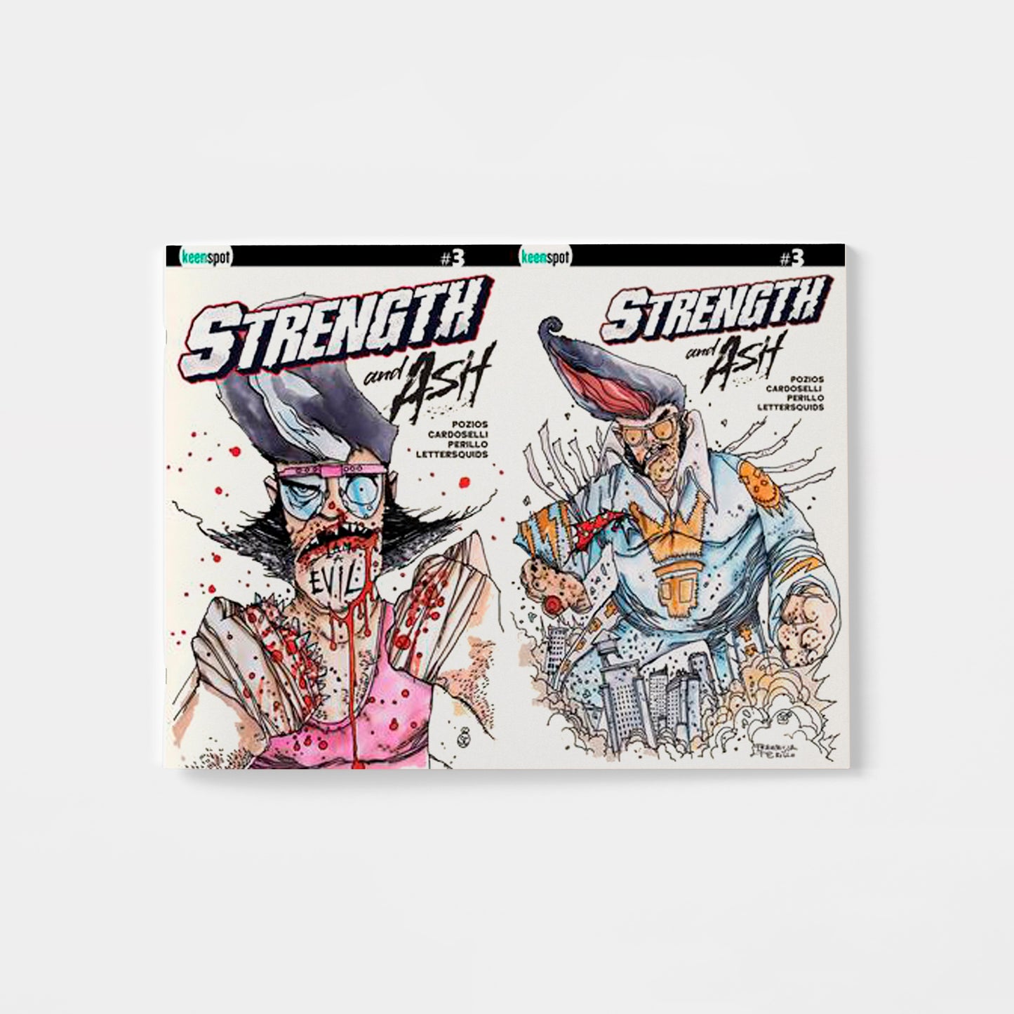 STRENGTH & ASH #3 CVR D STEFANO CARDOSELLI & FRANCESCA PERILLO HOLOFOIL FLIP VAR