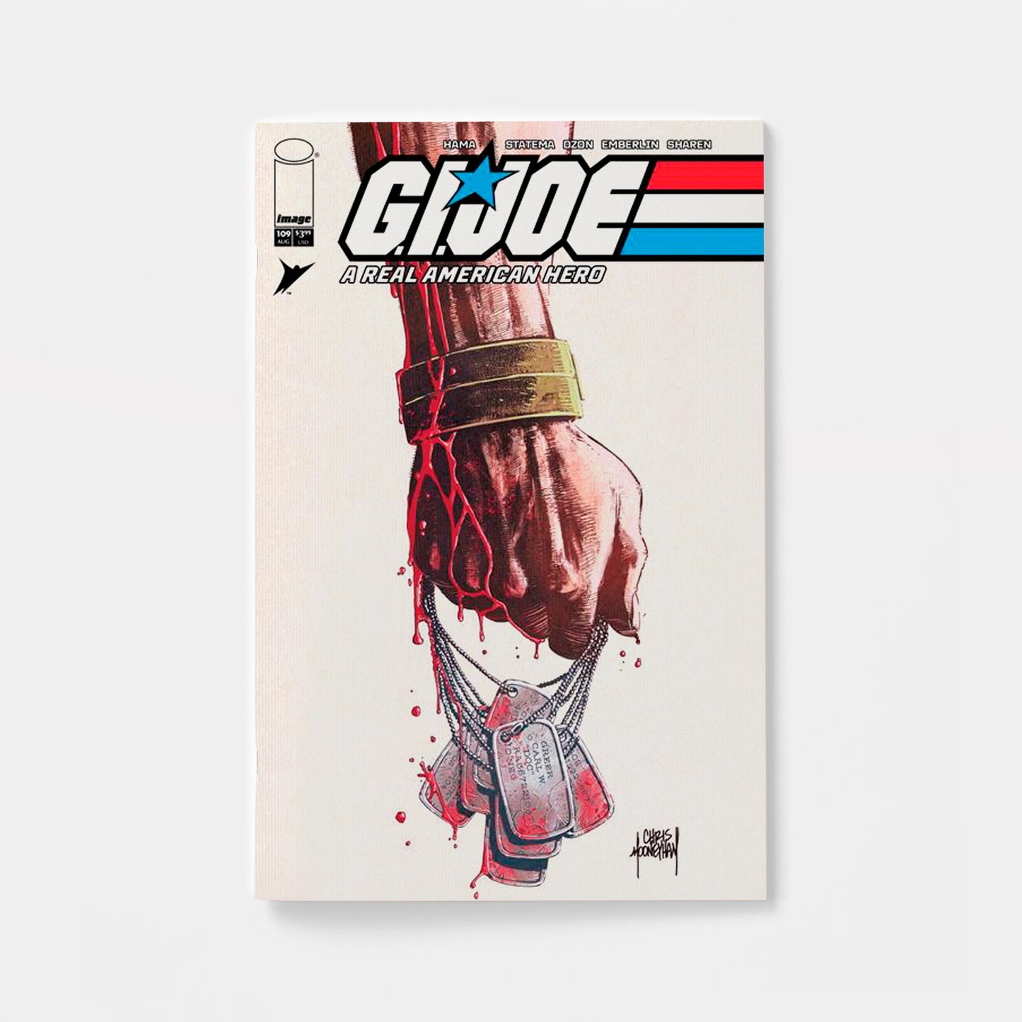 GI JOE A REAL AMERICAN HERO #109 HAMA FILES EDITION CVR B CHRIS MOONEYHAM VAR
