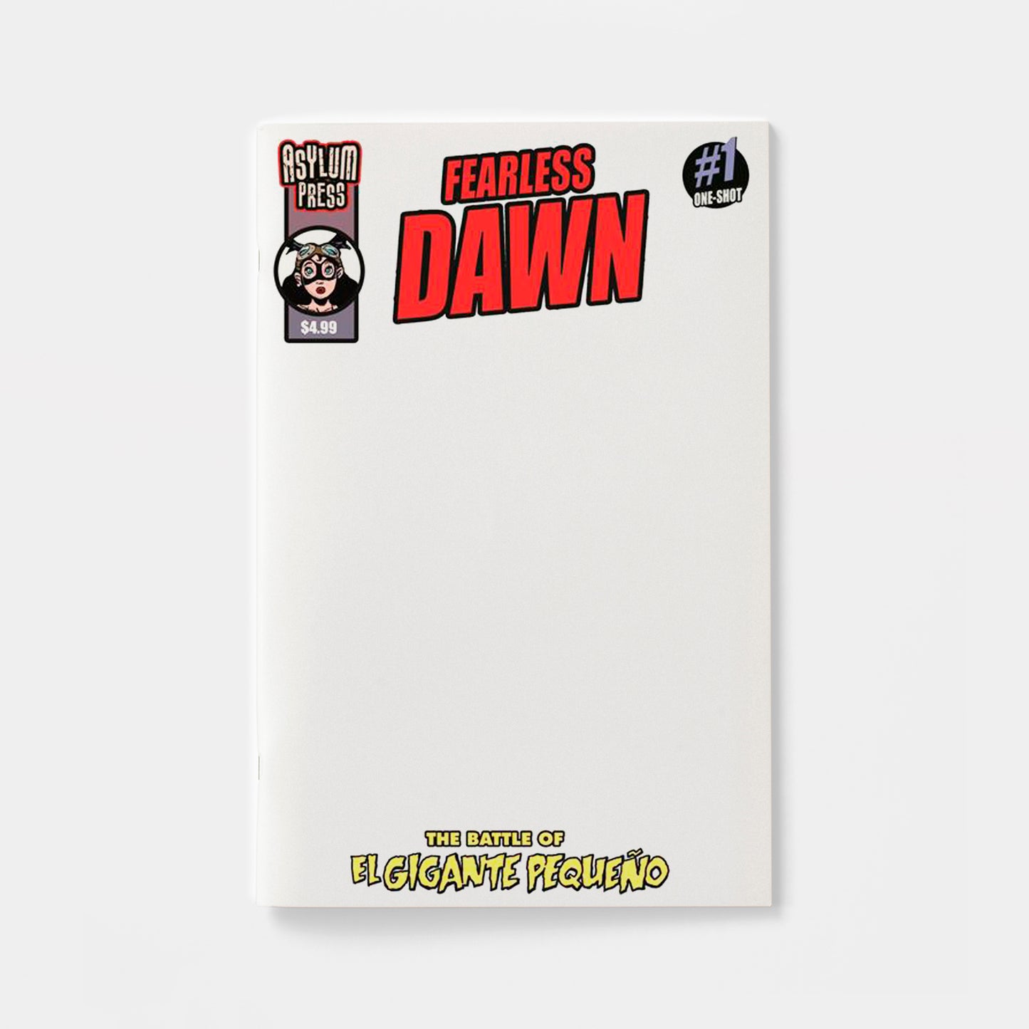 FEARLESS DAWN THE BATTLE OF EL GIGANTE PEQUENO (ONE-SHOT) CVR C STEVE MANNION BLANK SKETCH VAR | presale | 2026-09-16
