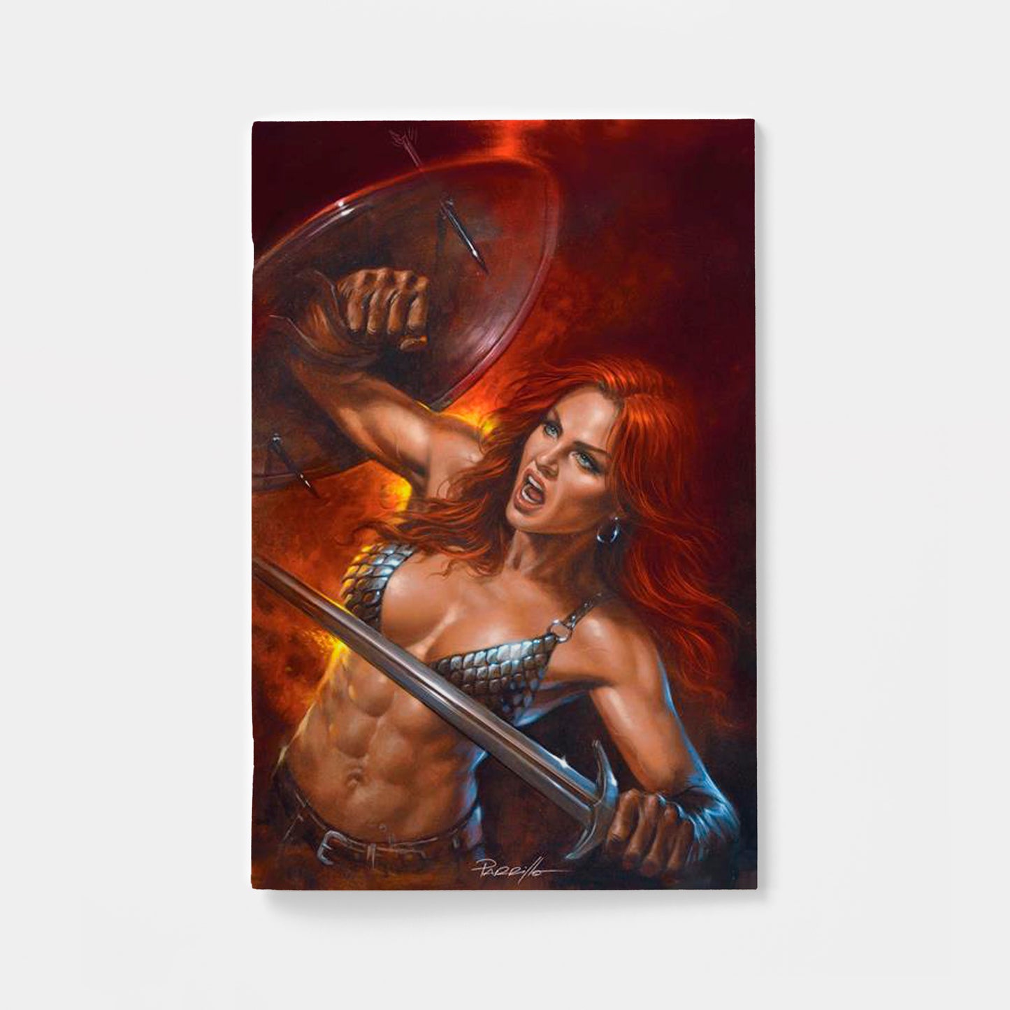 RED SONJA SHE DEVIL WITH A SWORD #5 CVR F LUCIO PARRILLO METAL PREMIUM VAR | presale | 2026-09-16