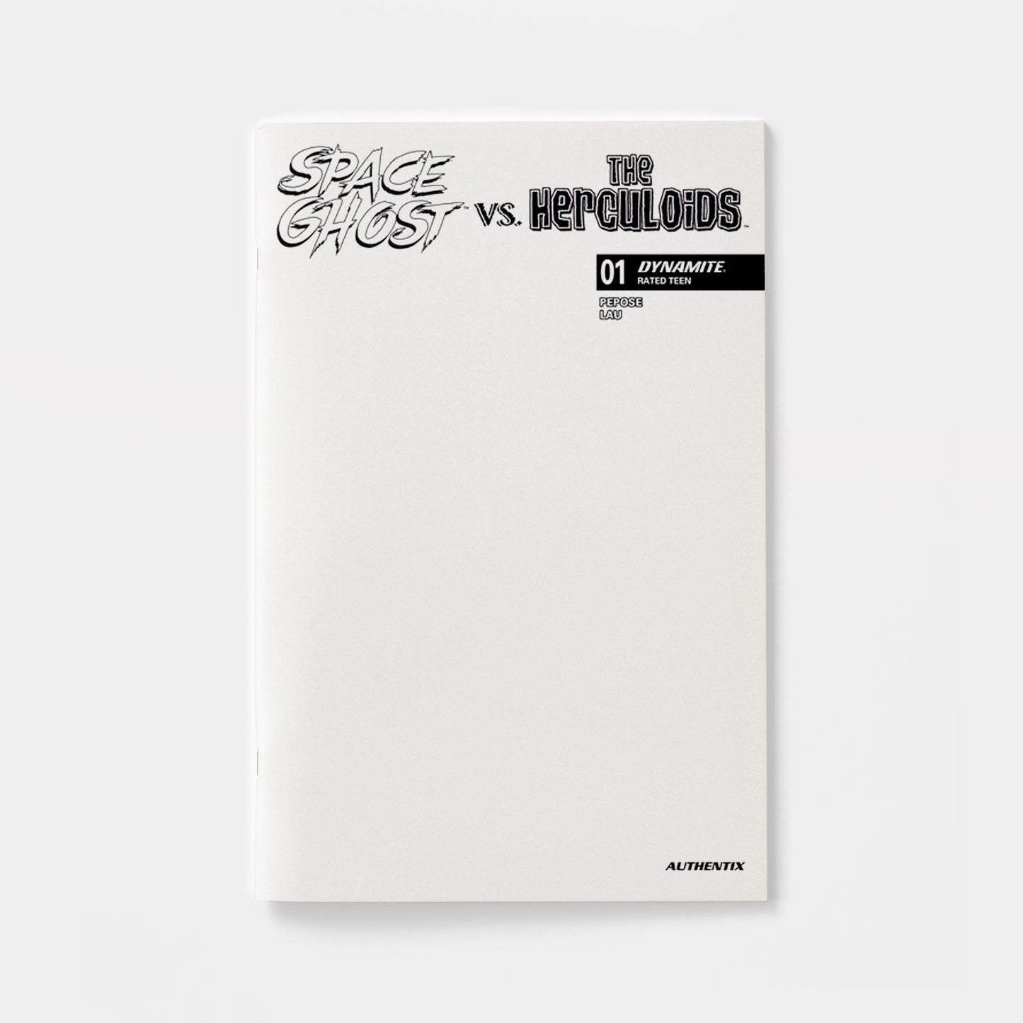SPACE GHOST VS THE HERCULOIDS #1 CVR F BLANK AUTHENTIX VAR | presale | 2026-09-16