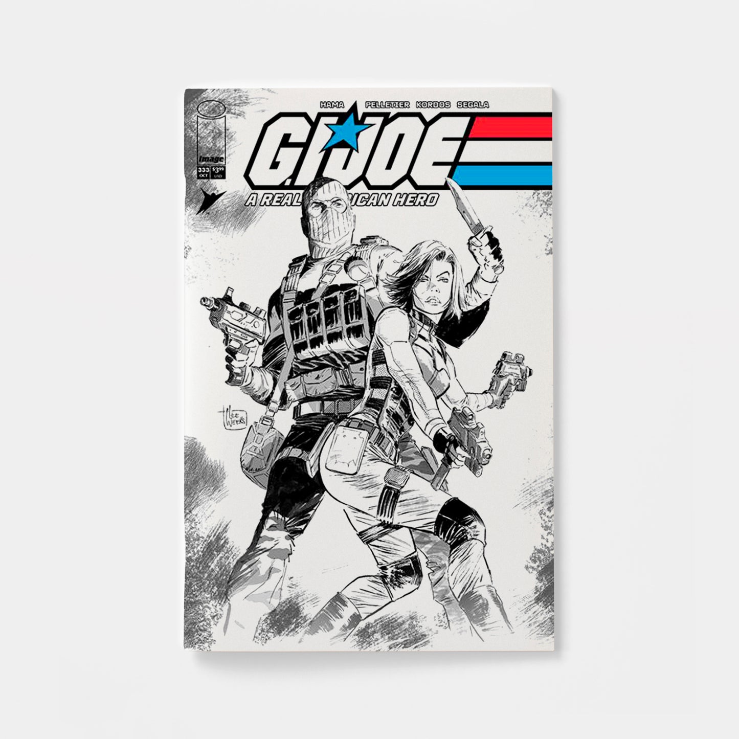 GI JOE A REAL AMERICAN HERO #333 CVR B LEE WEEKS B&W VAR | presale | 2026-10-14