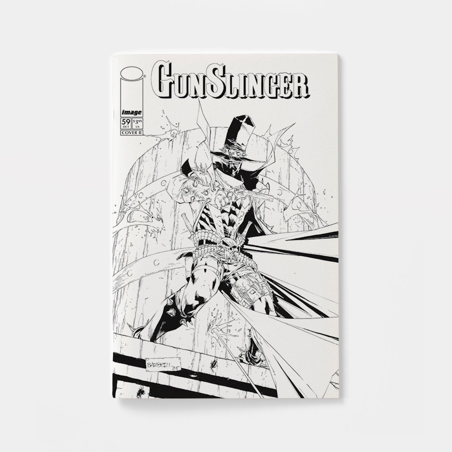GUNSLINGER SPAWN #59 CVR B CARLO BARBERI B&W VAR | presale | 2026-10-21