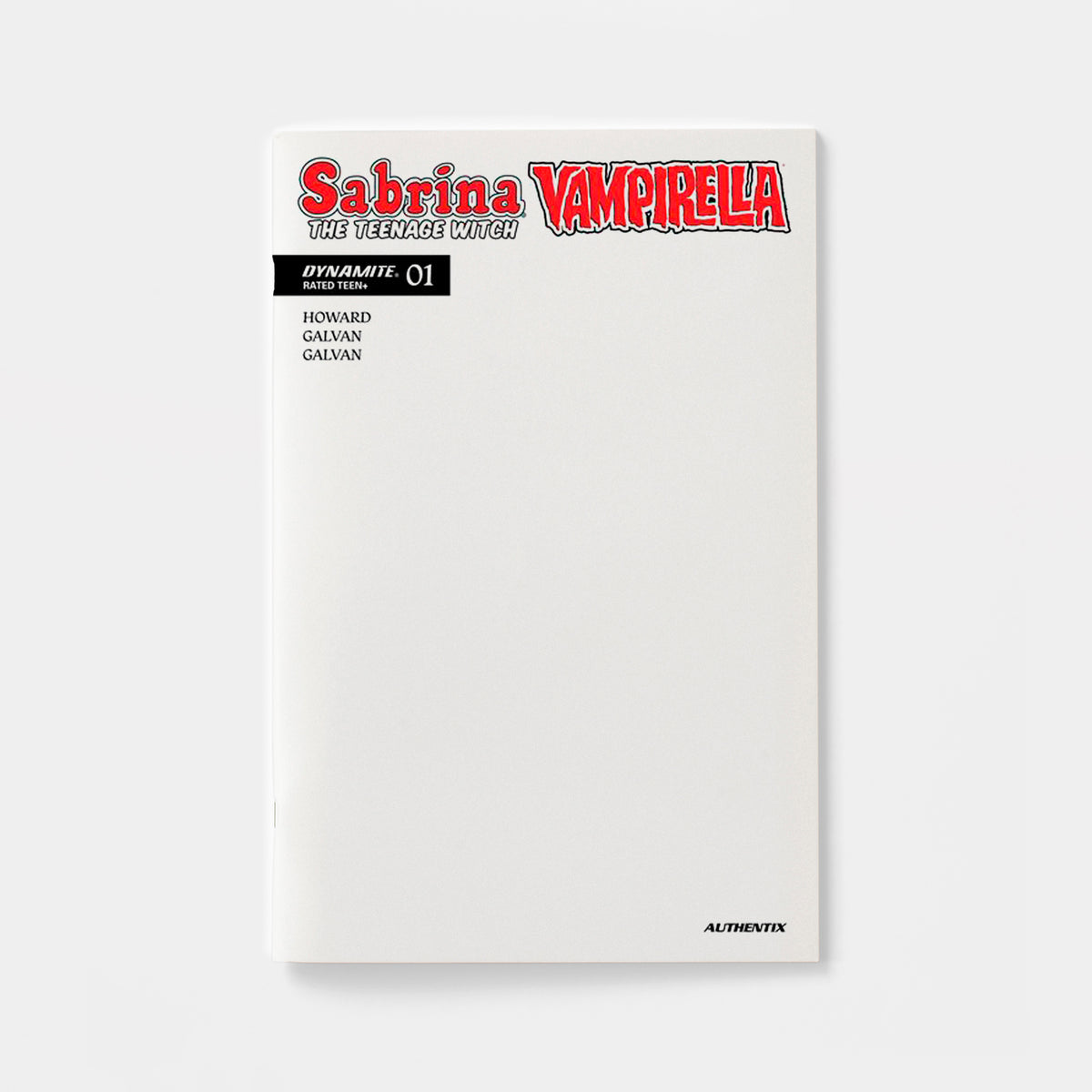 SABRINA THE TEENAGE WITCH VAMPIRELLA #1 CVR F BLANK AUTHENTIX VAR | presale | 2026-12-02