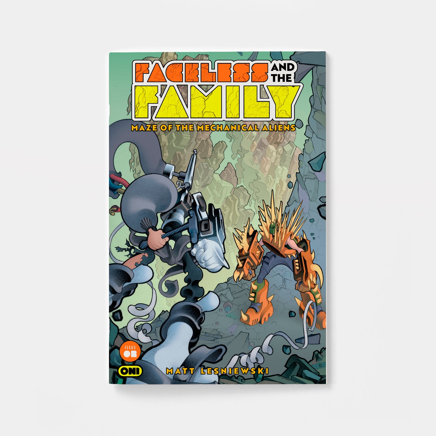 FACELESS AND THE FAMILY MAZE OF THE MECHANICAL ALIENS #2 CVR A MATT LESNIEWSKI