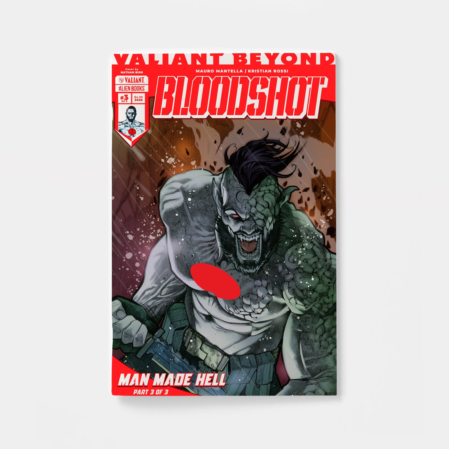 Valiant Beyond: Bloodshot #6--Man Made Hell #3 Variant B (Birr)