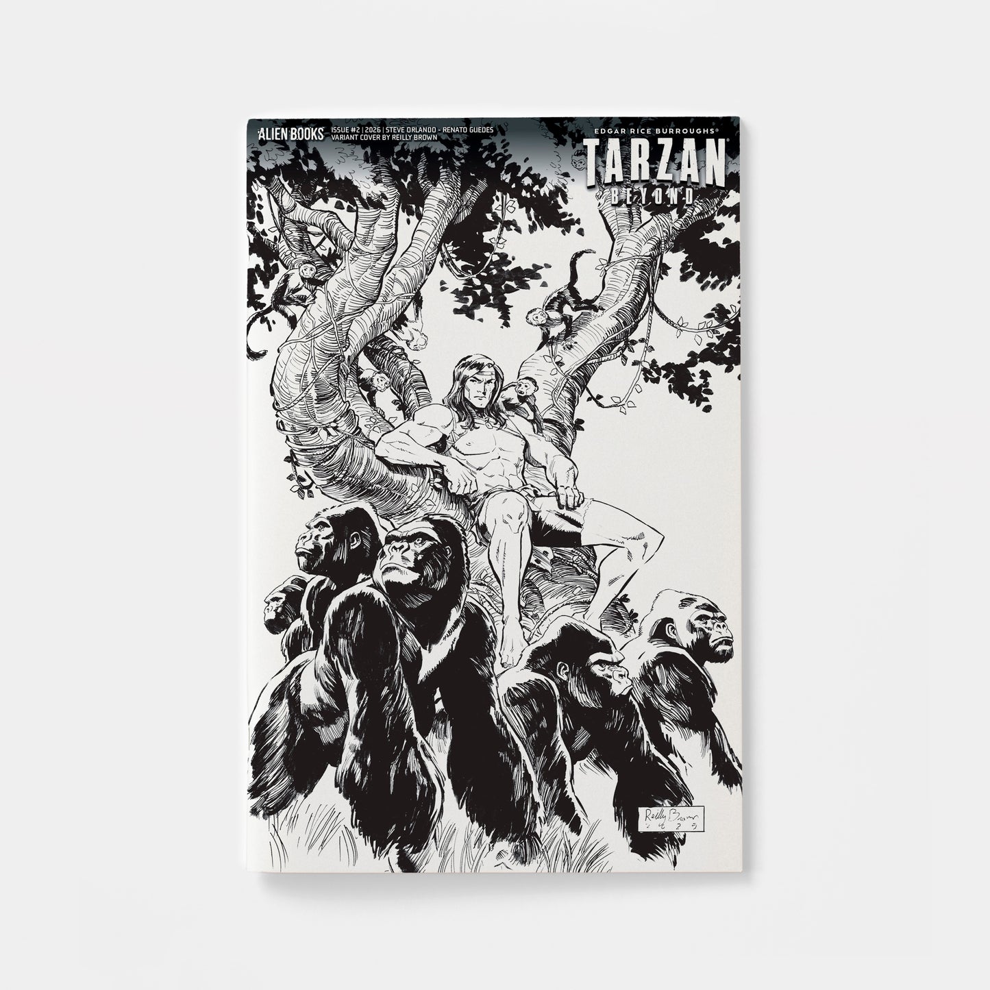 Tarzan Beyond #2 Variant D (Brown B&W)