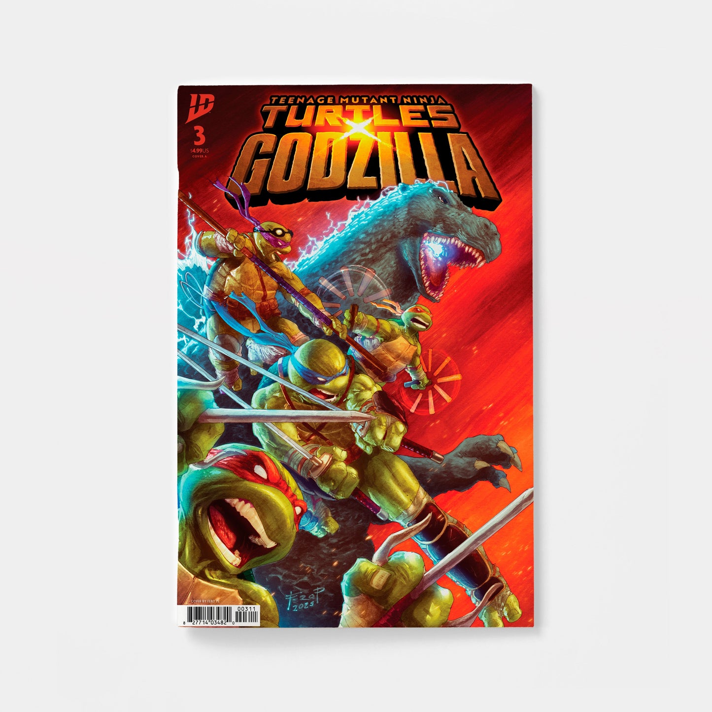 Teenage Mutant Ninja Turtles x Godzilla #3 Cover A (Pe)