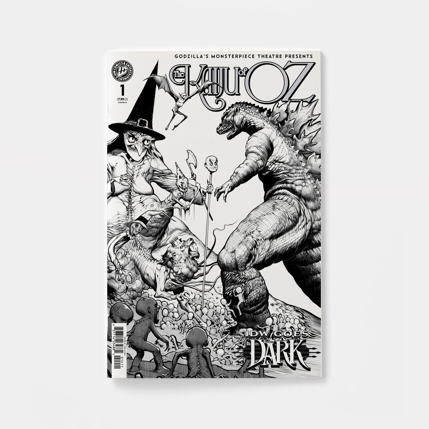 Godzillas Monsterpiece Theatre Presents: The Kaiju of Oz Variant D (Ayala IDW Goes Dark Variant) | presale | 2026-10-07