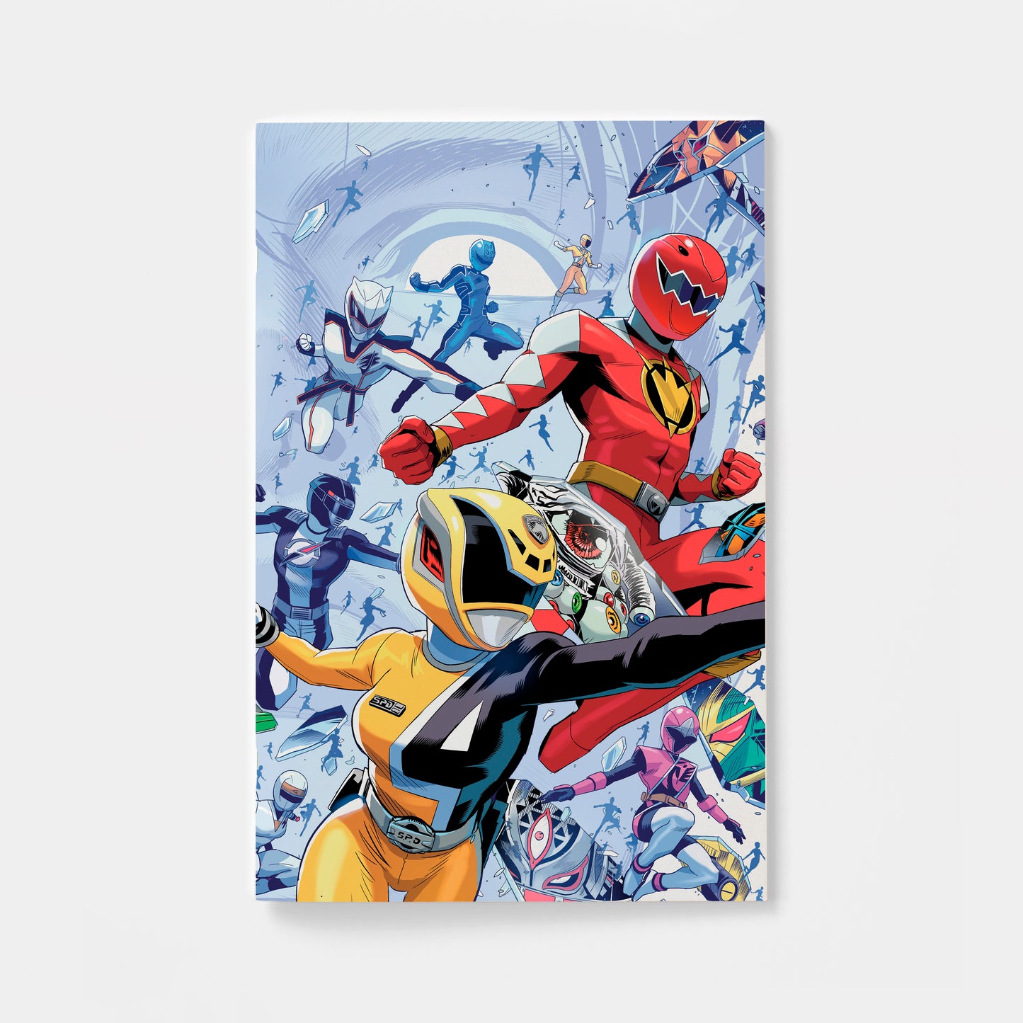 Power Rangers Unlimited #3 C Every Ranger Ever Card Stock Connecting Variant (Full Art, Zonno) | presale | 2026-09-16