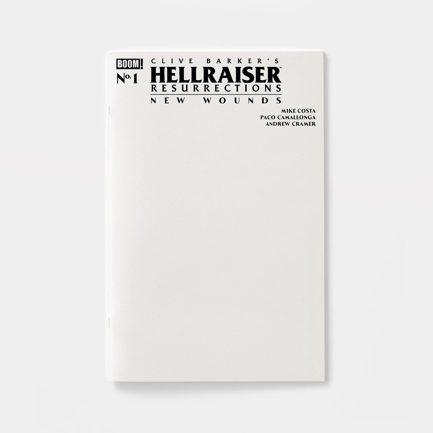 Hellraiser: Resurrections - New Wounds #1 C Blank Sketch Variant | presale | 2026-09-02