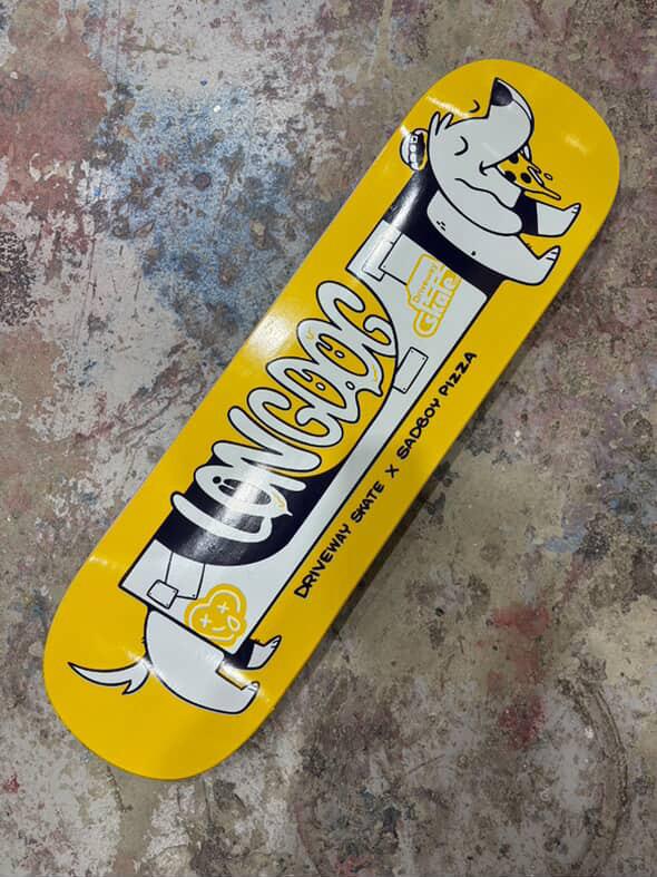 "longdog" charity skateboard