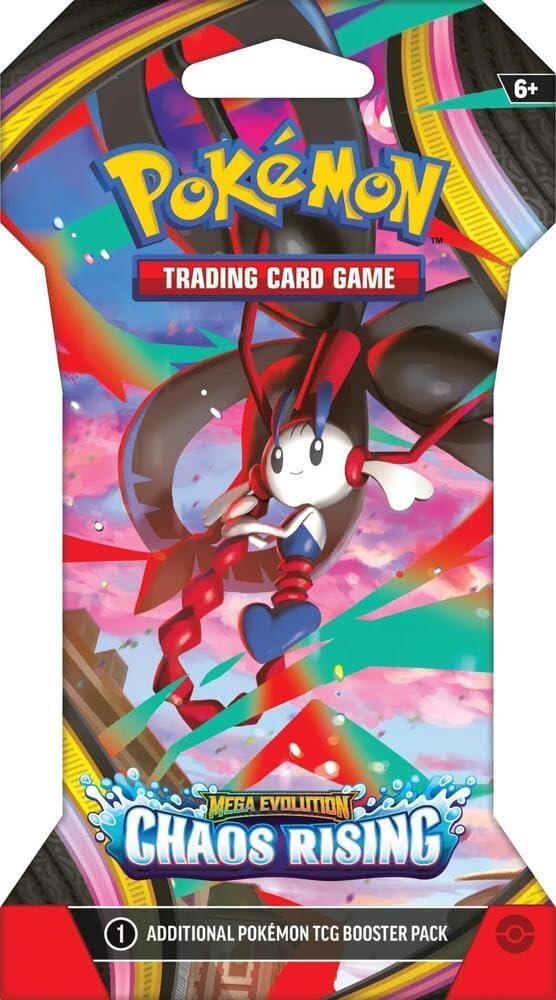 pokemon - mega evolution - chaos rising - sleeved booster pack