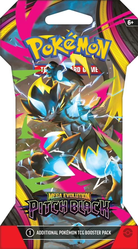 pokemon - mega evolution - pitch black - sleeved booster pack