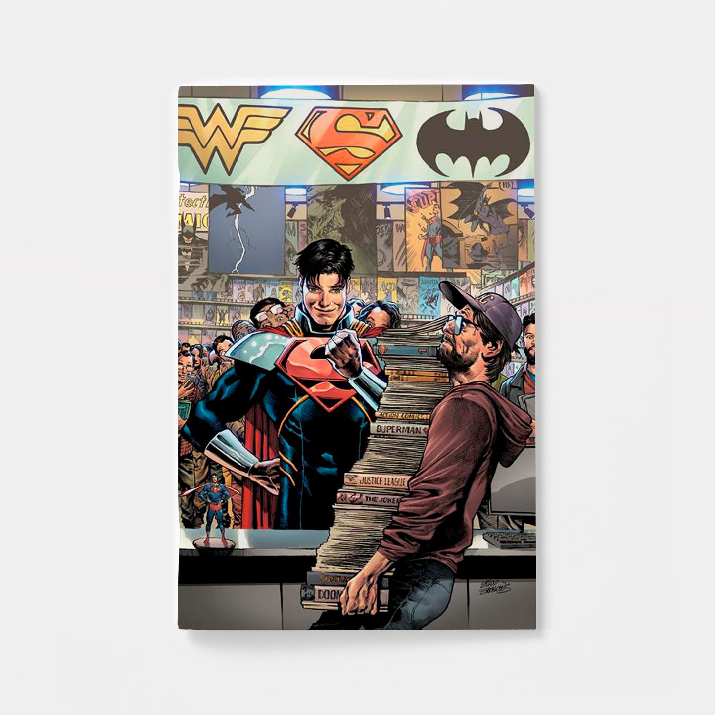 SUPERMAN #40 CVR D EDDY BARROWS CARD STOCK VAR