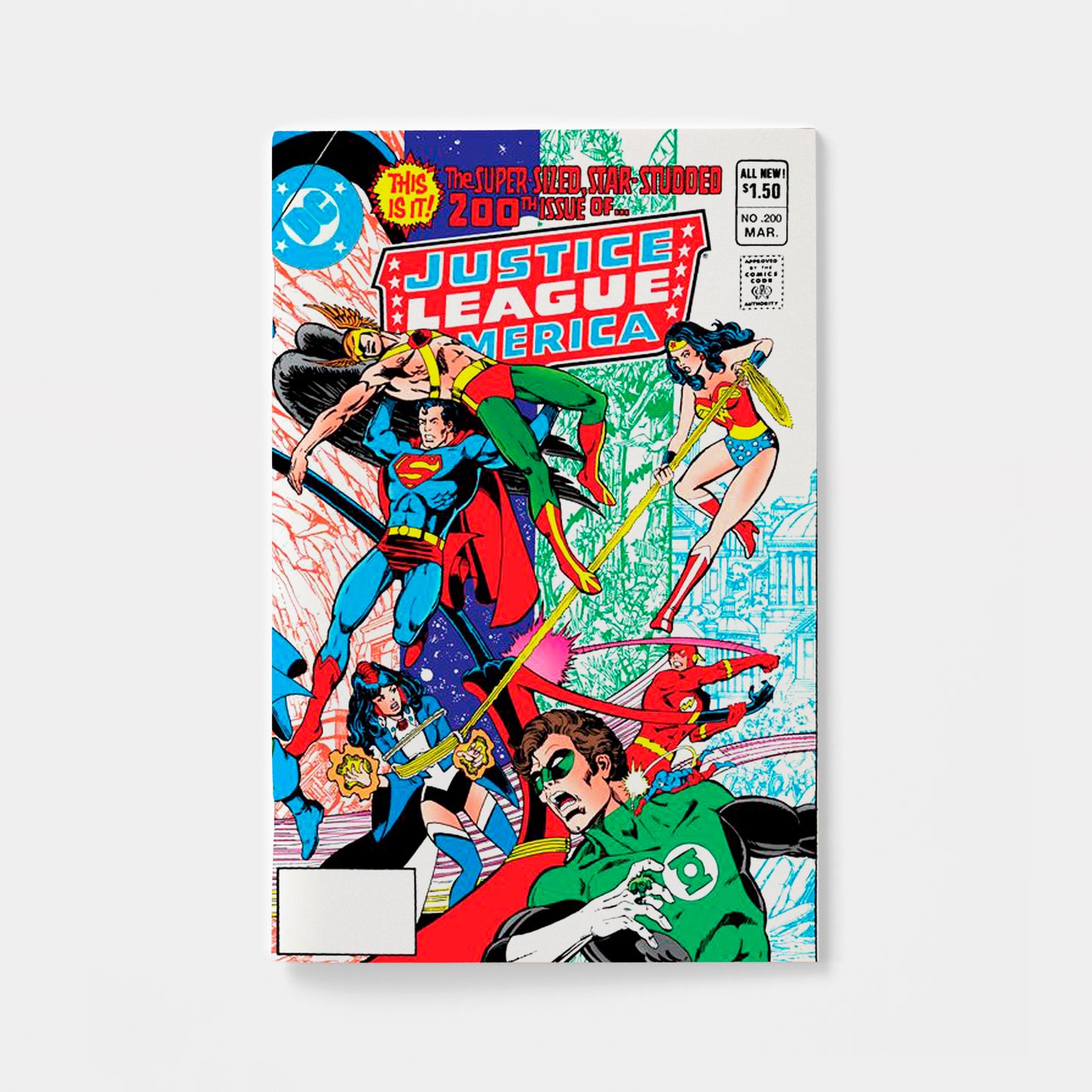 JUSTICE LEAGUE OF AMERICA #200 FACSIMILE EDITION CVR A GEORGE PEREZ