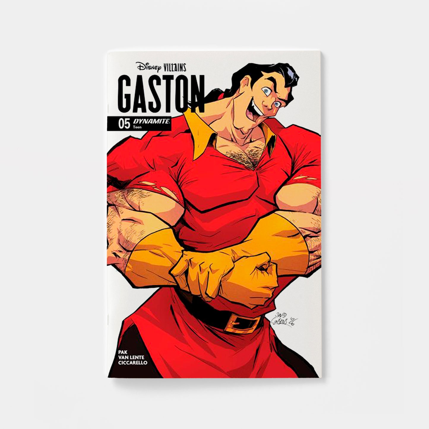 DISNEY VILLAINS GASTON #5 CVR D DAVID COUSENS VAR