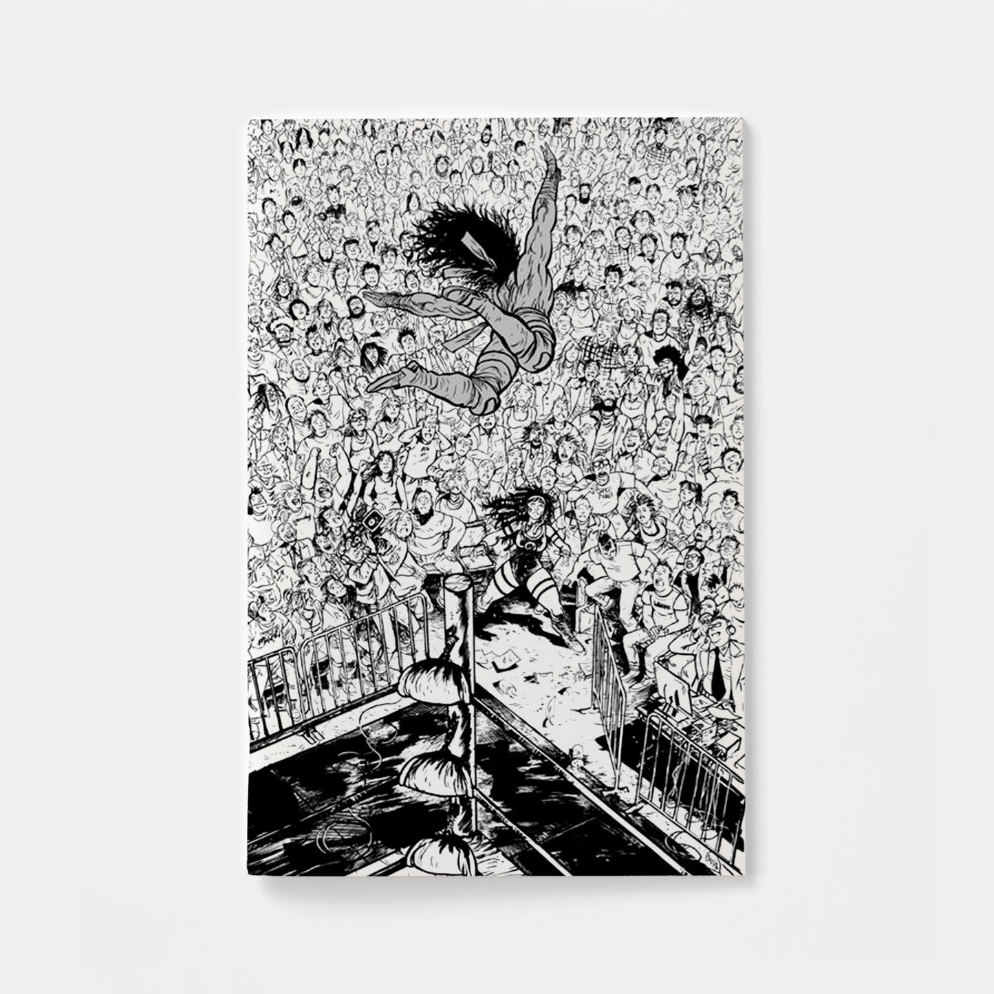 DO A POWERBOMB BLACK AND WHITE #1 (OF 3) CVR D DANIEL WARREN JOHNSON VAR