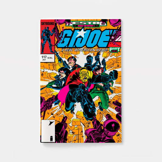 GI JOE A REAL AMERICAN HERO #117 HAMA FILES EDITION CVR C MICHAEL GOLDEN FOIL VAR