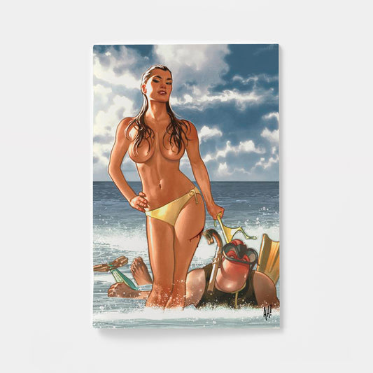 GUN HONEY #1 5TH ANNIVERSARY OVERSIZED SPECIAL (ONE SHOT) CVR C ADAM HUGHES VIRGIN CARDSTOCK VAR (MR)