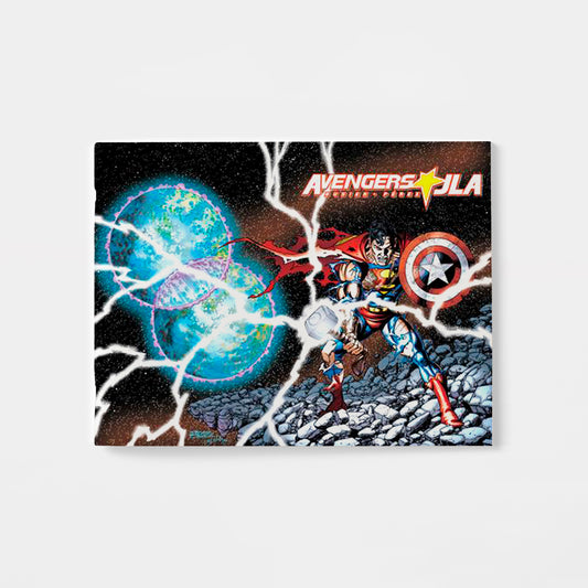 AVENGERS JLA #4 FACSIMILE EDITION CVR A GEORGE PEREZ WRAPAROUND | presale | 2026-08-26