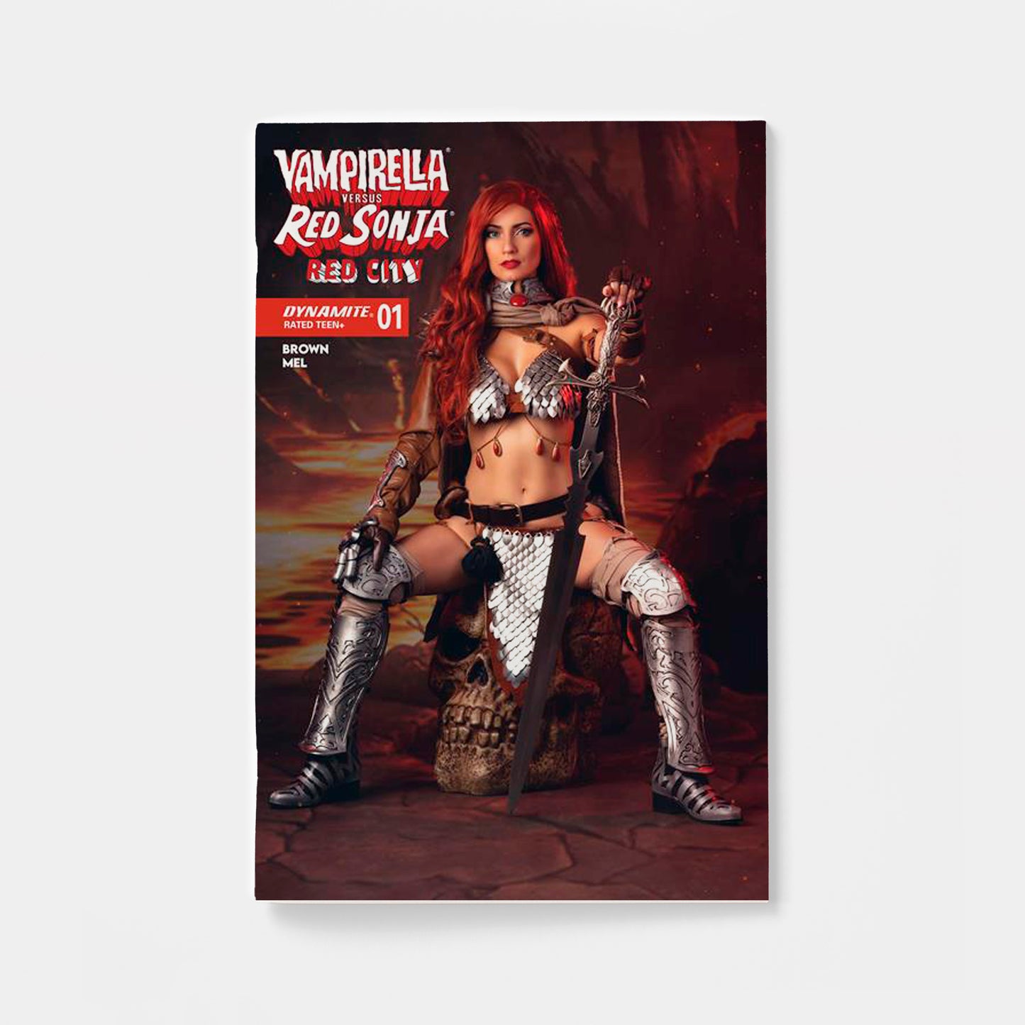 VAMPIRELLA VS RED SONJA RED CITY #1 CVR D COSPLAY RED SONJA IVYCOSPLAY VAR