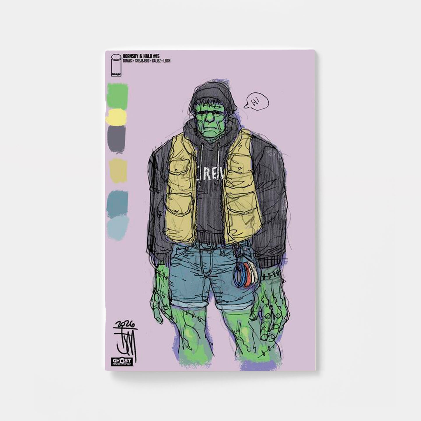 HORNSBY & HALO #15 CVR C FRANCIS MANAPUL DESIGN SKETCH VAR