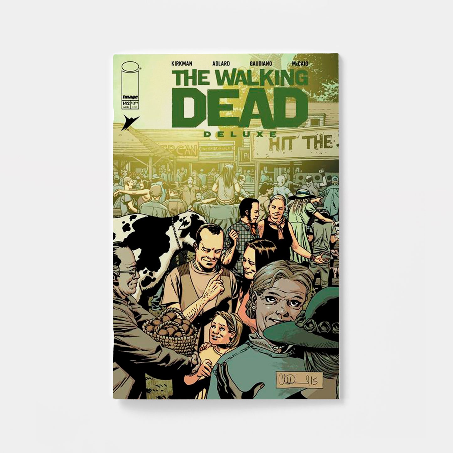 WALKING DEAD DELUXE #142 CVR B CHARLIE ADLARD & DAVE MCCAIG VAR (MR)