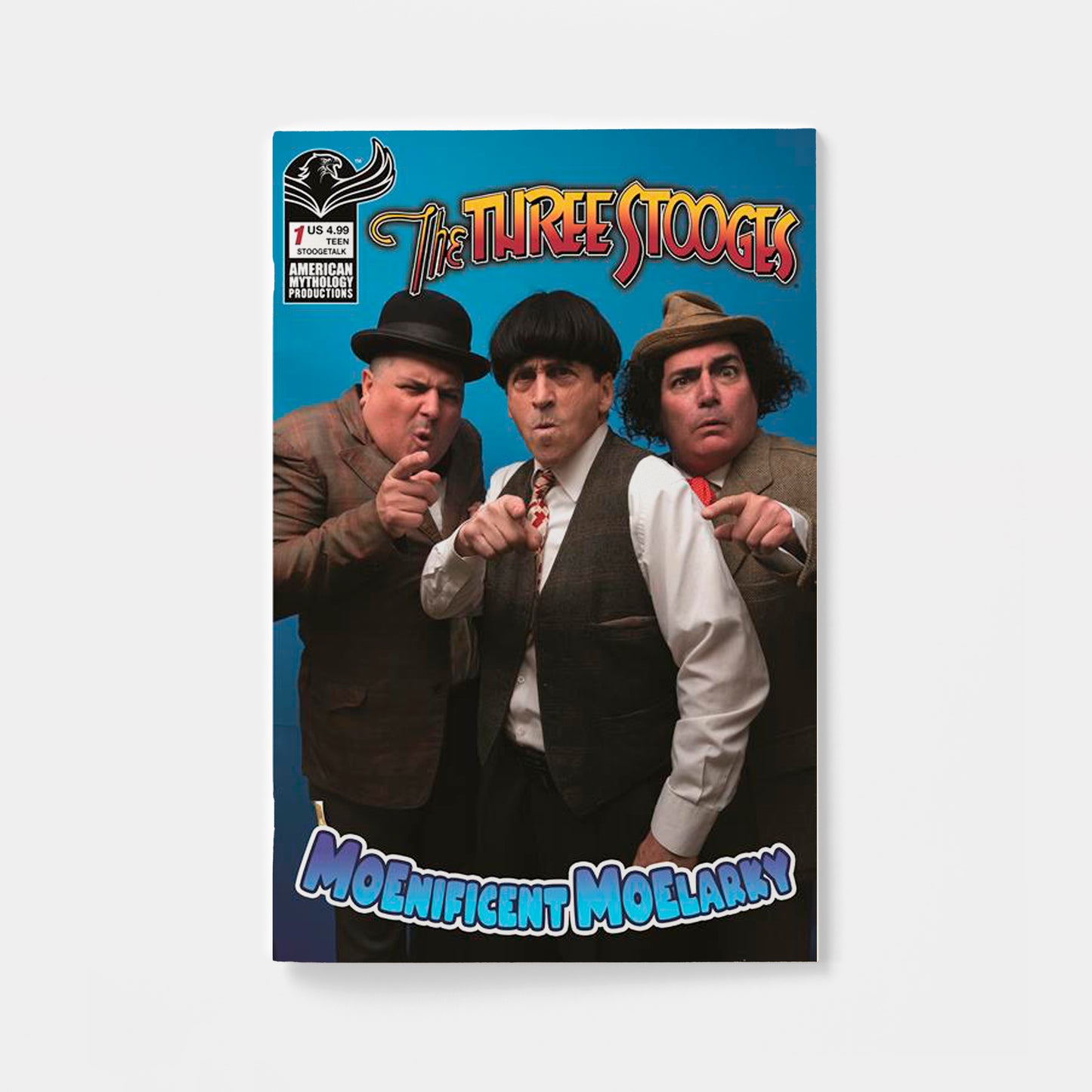 THREE STOOGES MAGNIFICENT MOELARKY #1 CVR D STOOGETALK PHOTO VAR