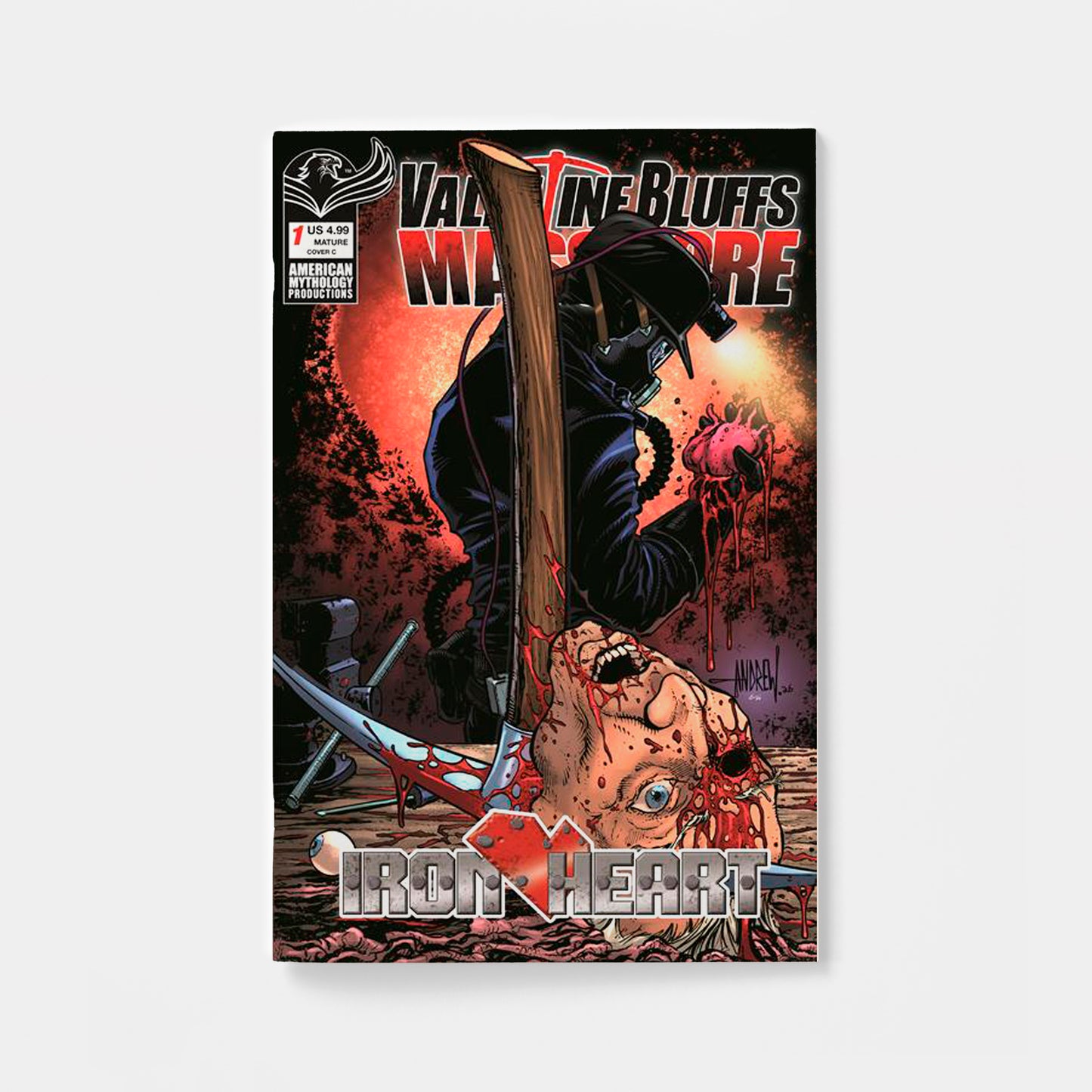 VALENTINE BLUFFS MASSACRE IRON HEART #1 (OF 2) CVR C ANDREW MANGUM VAR (MR)