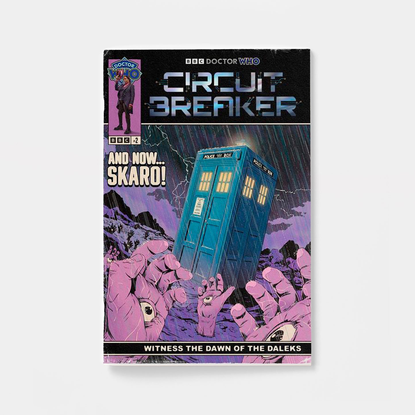 DOCTOR WHO CIRCUIT BREAKER #2 (OF 2) CVR D FLOPS DALEK TAKEOVER CARDSTOCK VAR