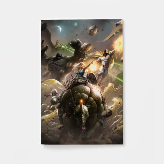 SPACE GHOST VS THE HERCULOIDS #1 CVR G FRANCESCO MATTINA METAL PREMIUM COVER VAR | presale | 2026-09-30