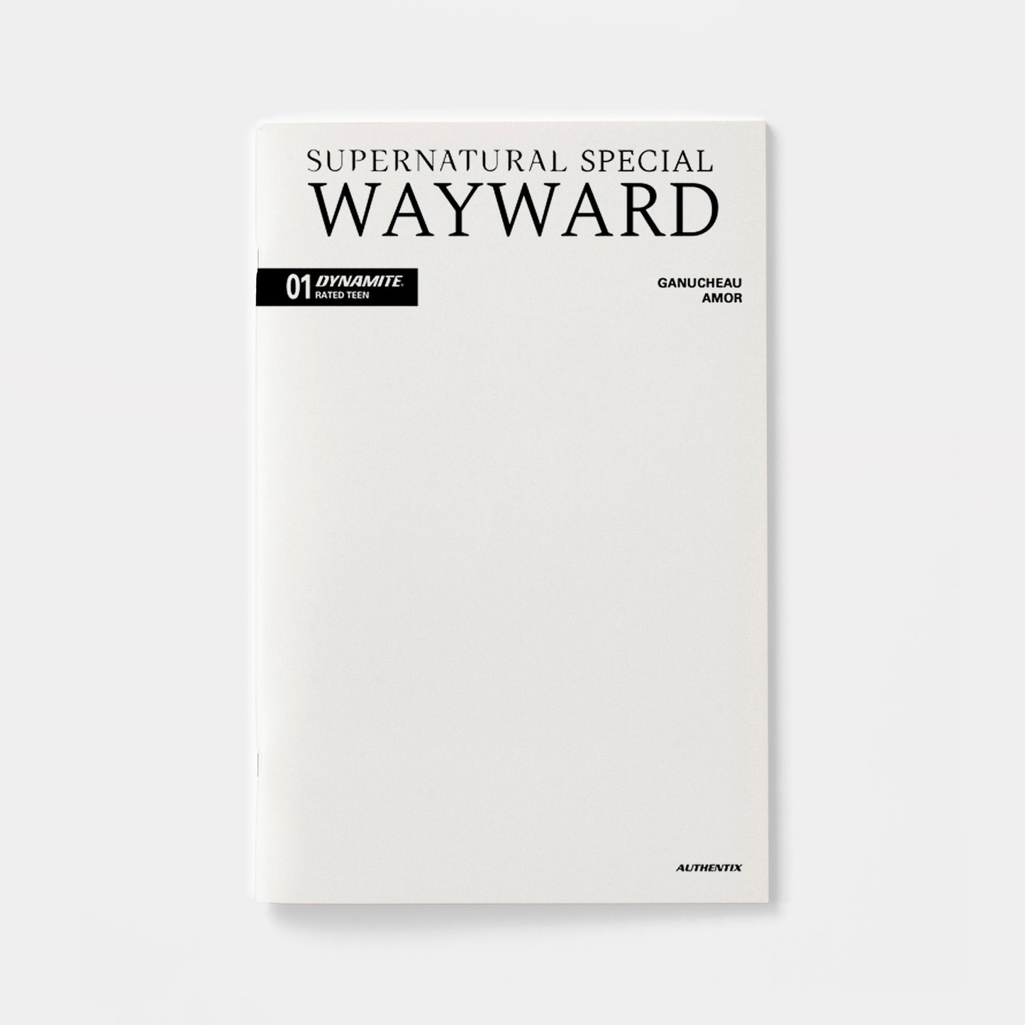 SUPERNATURAL WAYWARD SPECIAL #1 (ONE SHOT) CVR D BLANK AUTHENTIX VAR | presale | 2026-09-02