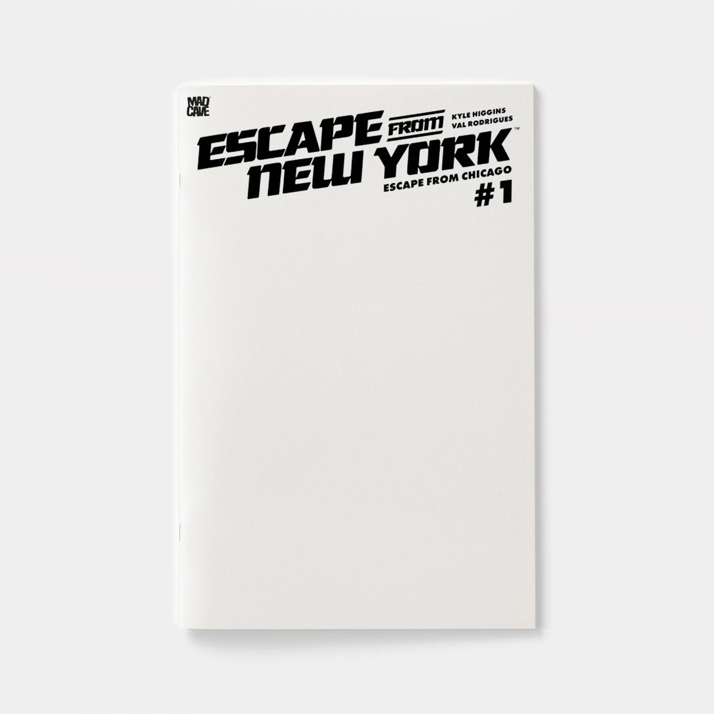 ESCAPE FROM NEW YORK ESCAPE FROM CHICAGO #1 CVR F BLANK SKETCH CARD STOCK VAR | presale | 2026-09-23