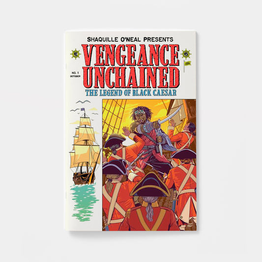 SHAQUILLE ONEAL PRESENTS VENGEANCE UNCHAINED THE LEGEND OF BLACK CAESAR #1 (OF 5) CVR E MATT TALBOT EC PIRACY HOMAGE FOIL VAR | presale | 2026-10-07