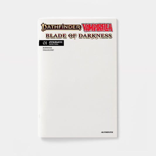PATHFINDER VAMPIRELLA BLADE OF DARKNESS #1 CVR D BLANK AUTHENTIX VAR | presale | 2026-10-28