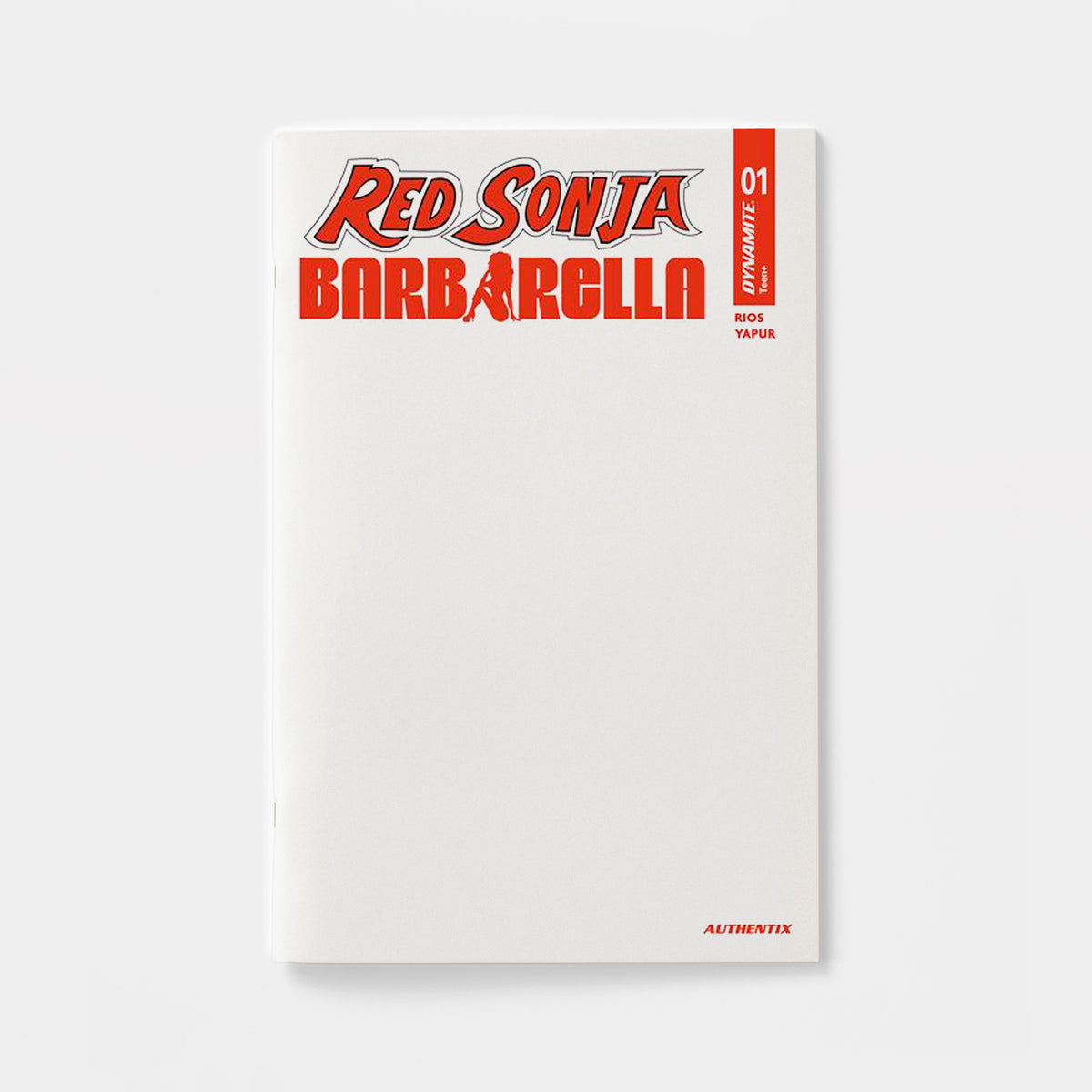RED SONJA BARBARELLA #1 CVR H BLANK AUTHENTIX VAR | presale | 2026-11-04