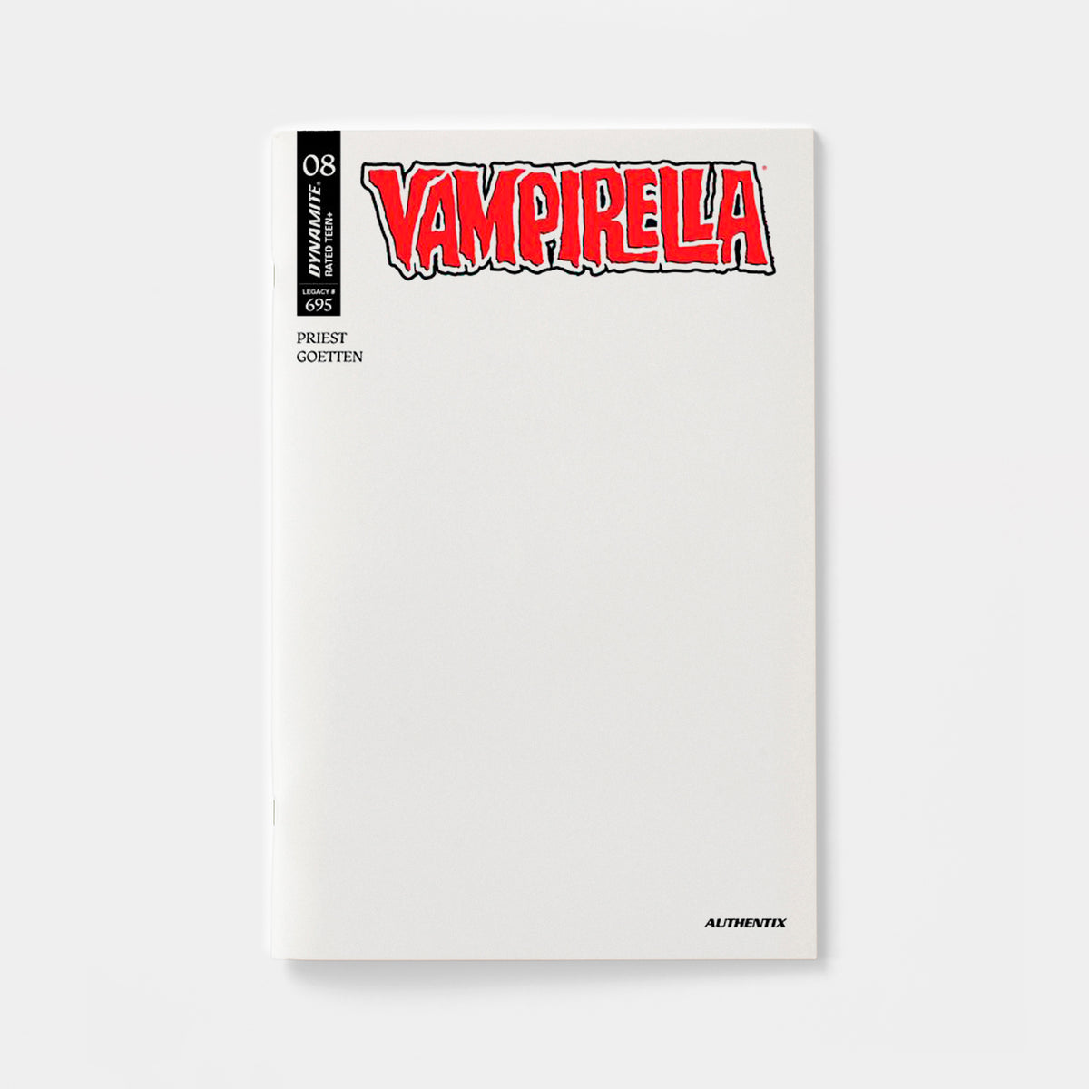 VAMPIRELLA (2026) #8 CVR F BLANK AUTHENTIX VAR | presale | 2026-11-18
