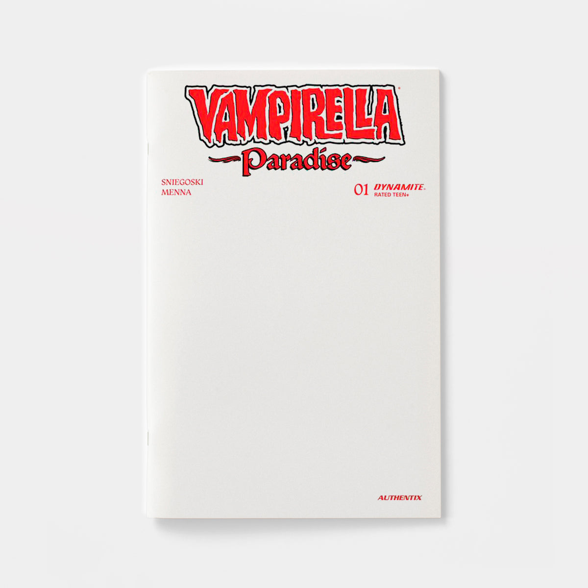 VAMPIRELLA PARADISE #1 CVR G BLANK AUTHENTIX VAR | presale | 2026-11-18