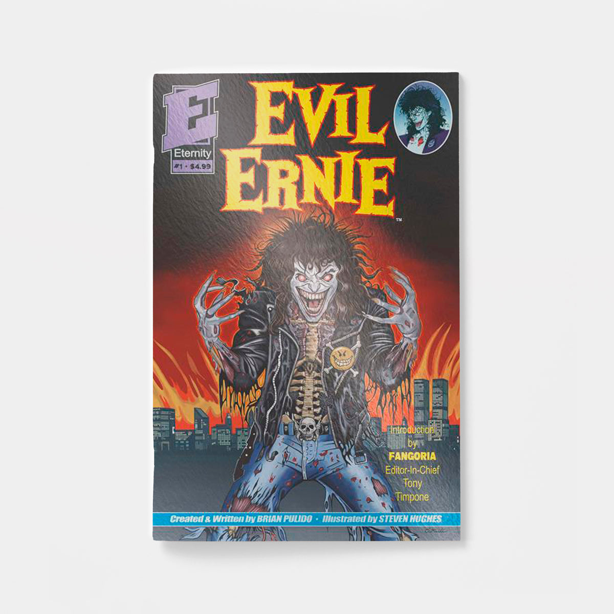 EVIL ERNIE #1 35TH ANNIVERSARY FACSIMILE EDITION CVR E ERIC MACHE METAL PREMIUM VAR | presale | 2026-12-16