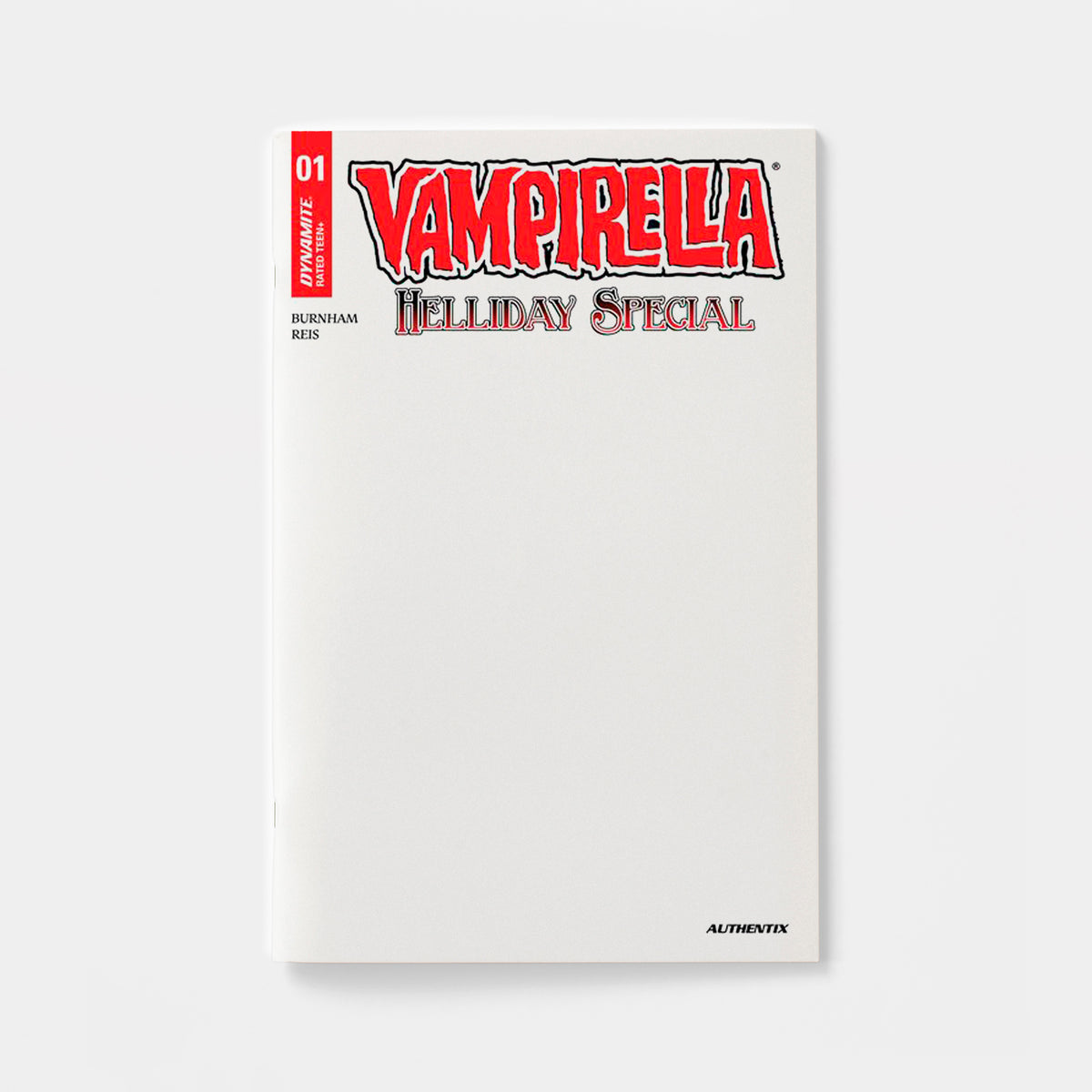 VAMPIRELLA HELLIDAY SPECIAL 2026 #1 (ONE SHOT) CVR D BLANK AUTHENTIX VAR | presale | 2026-12-09