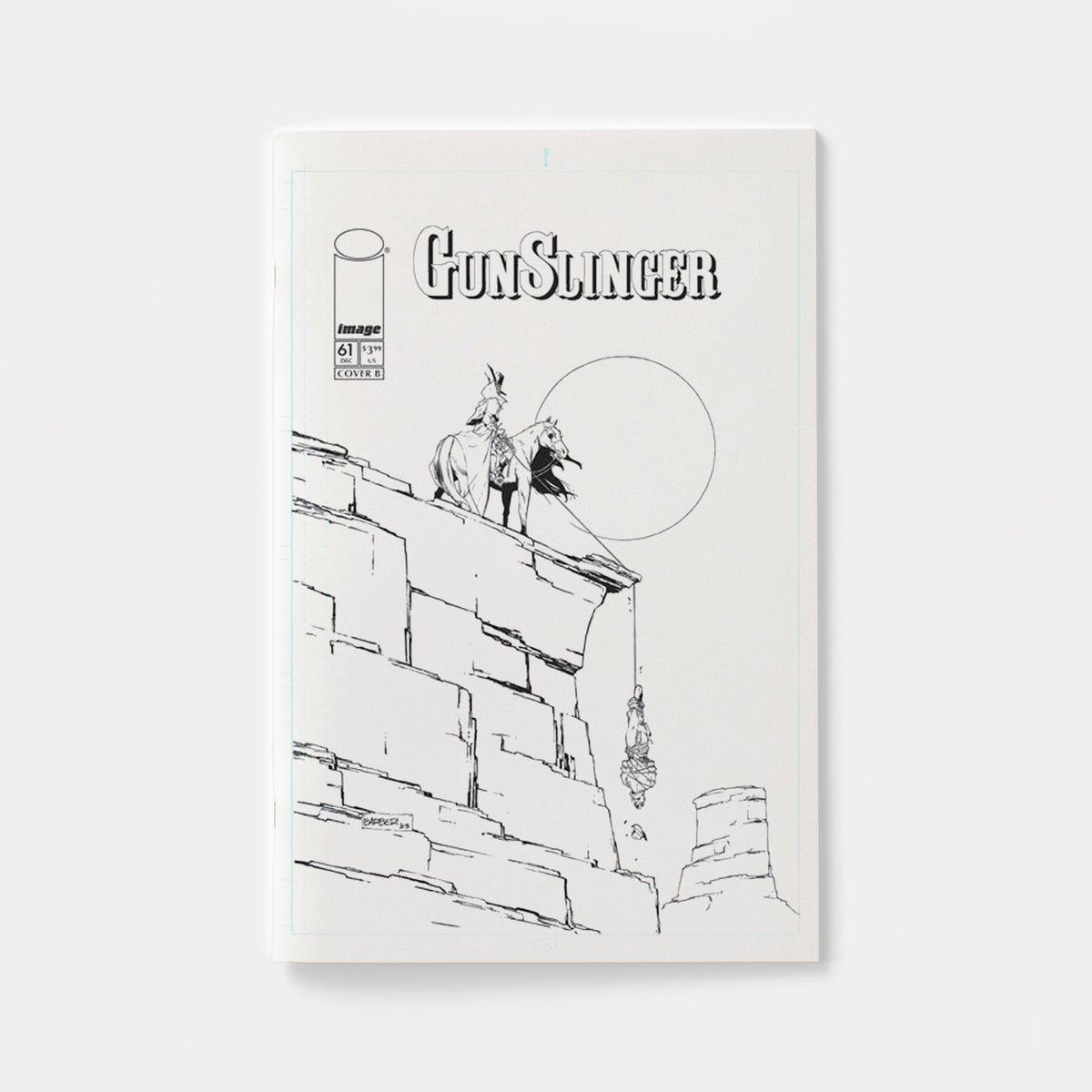 GUNSLINGER SPAWN #61 CVR B CARLO BARBERI B&W VAR | presale | 2026-12-30