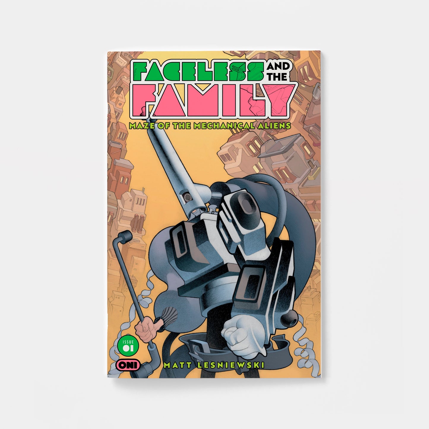 FACELESS AND THE FAMILY MAZE OF THE MECHANICAL ALIENS #1 2nd Printing