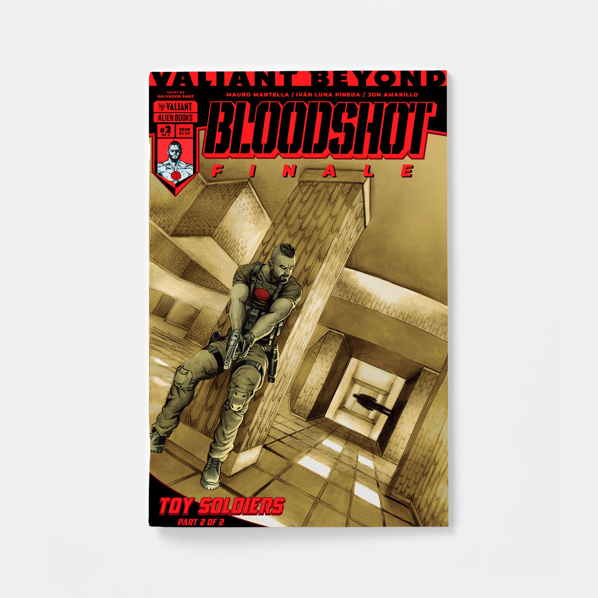 Valiant Beyond: Bloodshot #8--Toy Soldiers #2 Finale Cover A (Sanz) | presale | 2026-12-16