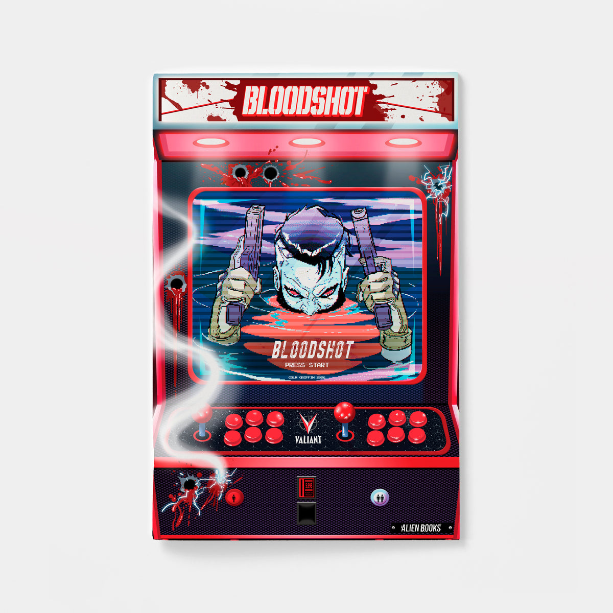 Valiant Beyond: Bloodshot #8--Toy Soldiers #2 Finale Variant B (Griffin Full Art Arcade Variant) | presale | 2026-12-16