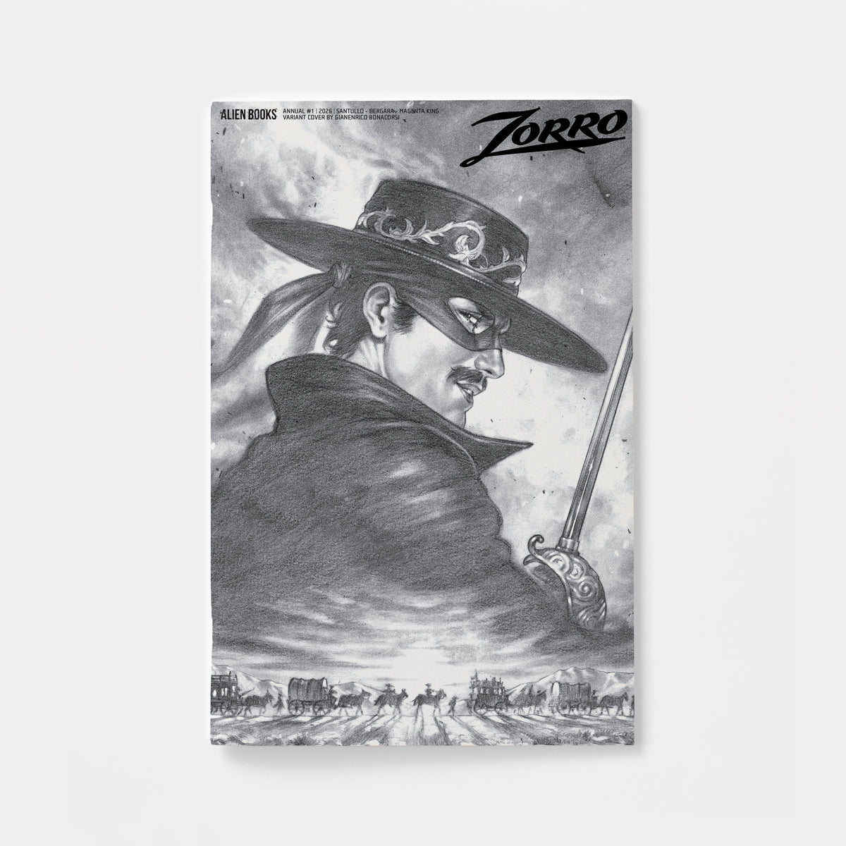 Zorro Annual #1 Variant D (Bonacorsi B&W) | presale | 2026-12-16